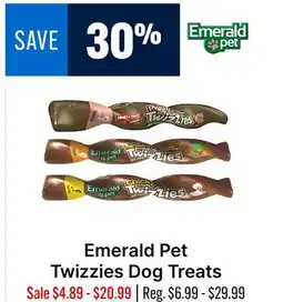 Ren’s Pets Depot Emerald Pet Twizzies Dog Treats offer