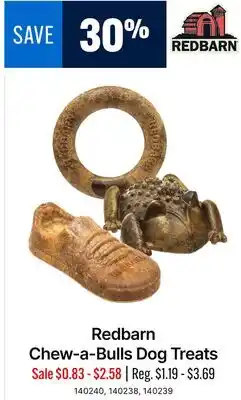 Ren’s Pets Depot Redbarn Chew-a-Bulls Dog Treats offer