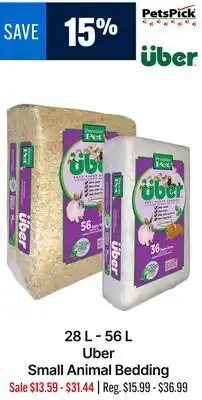 Ren’s Pets Depot 28 L - 56 L Uber Small Animal Bedding offer