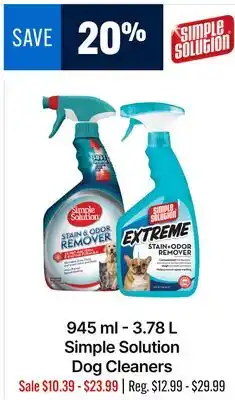 Ren’s Pets Depot 945 ml - 3.78 L Simple Solution Dog Cleaners offer