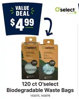 Ren’s Pets Depot 120 ct O'select Biodegradable Waste Bags offer