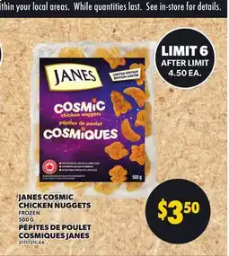 Independent Grocer JANES COSMIC CHICKEN NUGGETS, 500 G offer