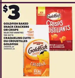 Independent Grocer GOLDFISH BAKED SNACK CRACKERS OR CRISPS, 156-227 G offer