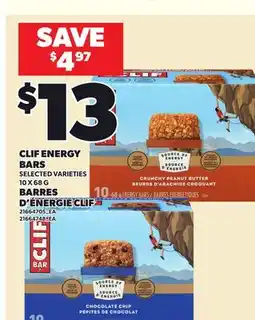 Independent Grocer CLIF ENERGY BARS, 10 X 68 G offer