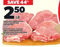 Independent Grocer PORK LOIN COMBINATION CHOPS SIRLOIN AND RIB PORTION offer