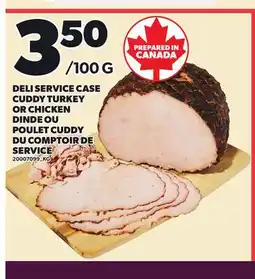 Independent Grocer DELI SERVICE CASE CUDDY TURKEY OR CHICKEN offer