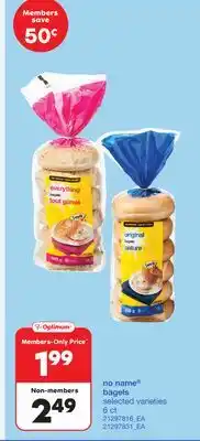Wholesale Club BAGELS, 6 CT offer
