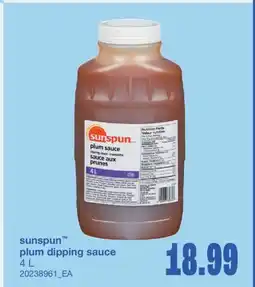 Wholesale Club PLUM DIPPING SAUCE, 4 L offer