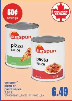 Wholesale Club PIZZA OR PASTA SAUCE, 2.84 L offer