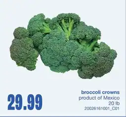 Wholesale Club BROCCOLI CROWNS, 20 lb offer