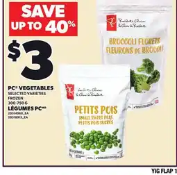 Independent Grocer PC VEGETABLES, 300-750 G offer