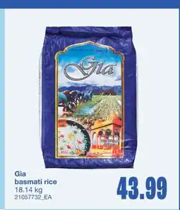 Wholesale Club BASMATI RICE, 18.14 kg offer