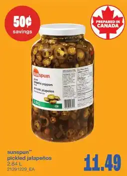 Wholesale Club PICKLED JALAPEÑOS, 2.84 L offer