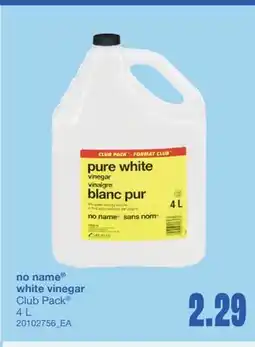 Wholesale Club WHITE VINEGAR, 4 L offer
