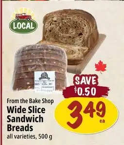 Farm Boy the Bake Shop Wide Slice Sandwich Breads offer