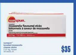 Wholesale Club BREADED MOZZARELLA CHEESE STICKS, 2.27 KG offer