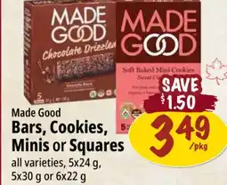 Farm Boy Made Good Bars, Cookies, Minis or Squares offer