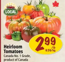 Farm Boy Heirloom Tomatoes offer