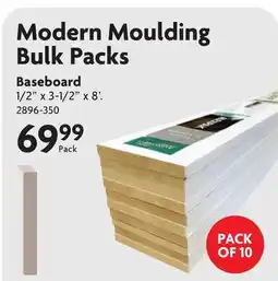 Home Hardware Modern Moulding Bulk Packs Baseboard offer