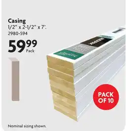 Home Hardware Modern Moulding Bulk Packs Casing offer