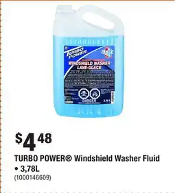 Home Depot TURBO POWER Windshield Washer Fluid • 3,78L offer