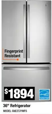 Home Depot 36 Refrigerator offer