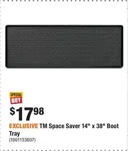 Home Depot EXCLUSIVE TM Space Saver 14 x 38 Boot Tray offer