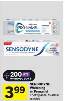 Foodland SENSODYNE Whitening or Pronamel Toothpaste offer