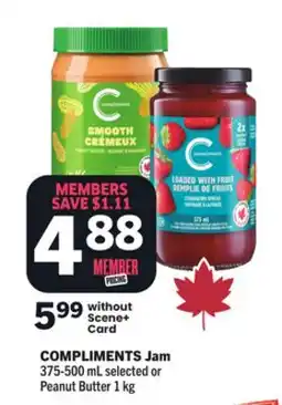 Foodland COMPLIMENTS Jam 375-500 mL selected or Peanut Butter 1 kg offer