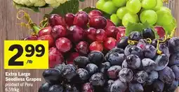 Foodland Extra Large Seedless Grapes offer