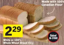 Foodland White or 100% Whole Wheat Bread offer