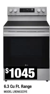 Home Depot 6.3 Cu. Ft. Range offer