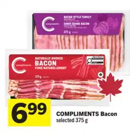 Foodland COMPLIMENTS Bacon offer