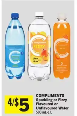 Foodland COMPLIMENTS Sparkling or Fizzy Flavoured or Unflavoured Water offer