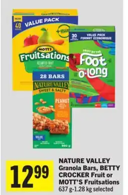 Foodland NATURE VALLEY Granola Bars, BETTY CROCKER Fruit or MOTT'S Fruitsations offer