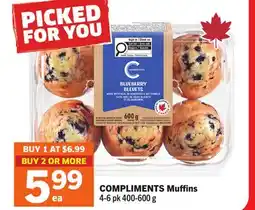 Foodland COMPLIMENTS Muffins offer