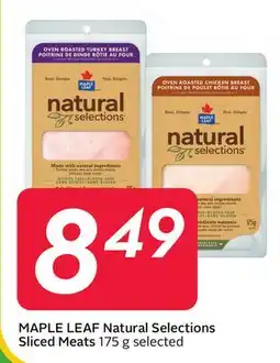 Sobeys MAPLE LEAF Natural Selections Sliced Meats offer