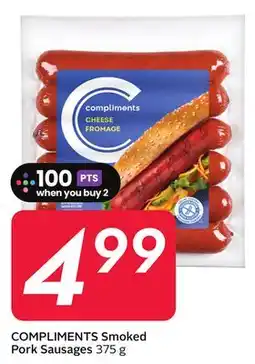 Sobeys COMPLIMENTS Smoked Pork Sausages offer