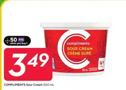 Sobeys COMPLIMENTS Sour Cream offer