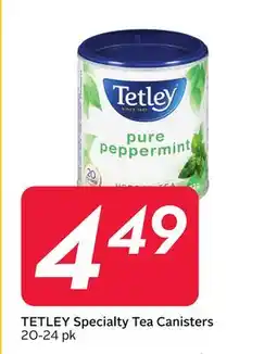 Sobeys TETLEY Specialty Tea Canisters offer