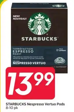 Sobeys STARBUCKS Nespresso Vertuo Pods offer