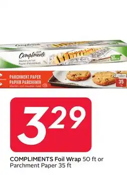 Sobeys COMPLIMENTS Foil Wrap offer