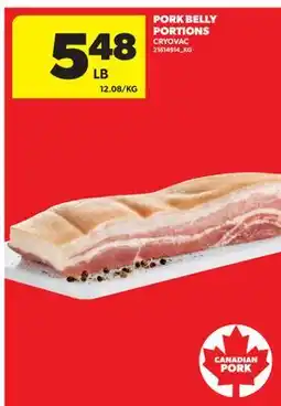 Real Canadian Superstore PORK BELLY PORTIONS offer