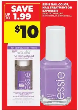 Real Canadian Superstore ESSIE NAIL COLOR, NAIL TREATMENT OR EXPRESSIE offer