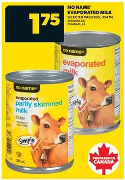 Real Canadian Superstore NO NAME EVAPORATED MILK, 354 ML offer