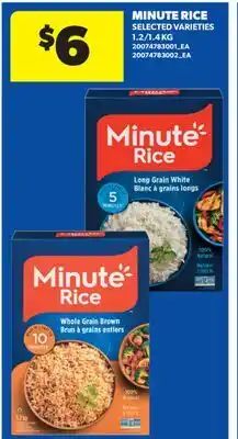 Real Canadian Superstore MINUTE RICE, 1.2/1.4 KG offer
