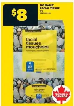 Real Canadian Superstore NO NAME FACIAL TISSUE, 6'S offer