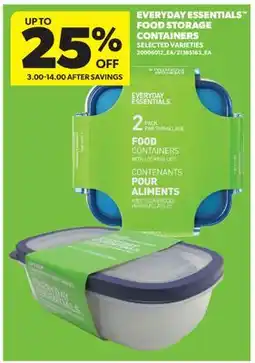 Real Canadian Superstore EVERYDAY ESSENTIALS FOOD STORAGE CONTAINERS offer