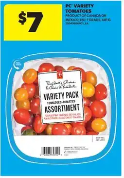 Real Canadian Superstore PC VARIETY TOMATOES, 681 G offer