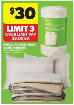 Real Canadian Superstore EVERYDAY ESSENTIALS COMFORTER SET offer